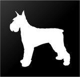 Schnauzer Vinyl Decal Car Window Laptop Standard Schnauzer Silhouette Sticker