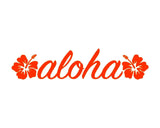Aloha Hawaii Hibiscus Vinyl Decal Car Window Laptop Surf Sticker