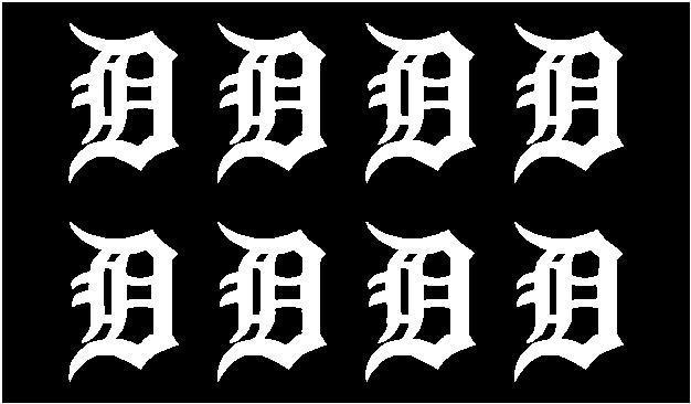 Detroit Tigers Old English D - Vinyl Decals Various Colors & Sizes!