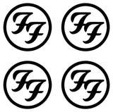 4 Small Foo Fighters band Logo Vinyl Decal Laptop FF Car Window Speaker Sticker