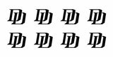 8 Daredevil Marvel DD Logo Vinyl Decals Phone Laptop Helmet 1.5" Stickers