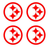 Pittsburgh Steelers Football NFL Vinyl Decals cup phone small Stickers Set of 4