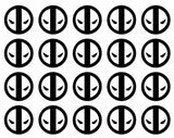 20 Deadpool Kills the Universe Small Vinyl Decals Phone Laptop Helmet Stickers