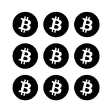 Bitcoin Cryptocurrency Symbol Vinyl Decals Phone Laptop Small Stickers Set of 9