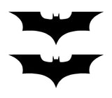 2 Batman Dark Knight Symbol Vinyl Decals Car Window Laptop Stickers