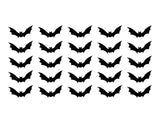 Bat Symbol Vinyl Decals Small 1.5" Stickers Sheet