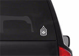 Gunnery Sergeant USMC Rank Symbol Vinyl Decal Car Window Laptop Sticker