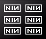 Nine Inch Nails Small 2" NIN Vinyl Decals Laptop Helmet Phone Stickers Set of 6