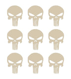 The Punisher Skull Vinyl Decals Phone Helmet Gun Mag 1" Stickers Set of 9