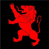 Belgian Lion Vinyl Decal Car Window Laptop Belgium Leo Belgicus Sticker