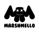 Marshmello EDM House Music DJ Logo Vinyl Decal Laptop Speaker Car Window Sticker