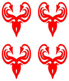 4 Small House Greyjoy Logo Game of Thrones Vinyl Decal Octopuss Car GOT Sticker