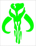 Mandalorian Vinyl Decal Star Wars Mythosaur Skull Car Window Laptop Sticker