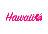Hawaii Hibiscus Vinyl Decal Car Window Laptop Surf Sticker