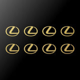 8 Lexus L Emblem Logo Vinyl Decals Phone Mirror Laptop Small 1.5" Stickers