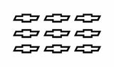 9 Chevy Bowtie Small Vinyl Decals Phone Dashboard Mirror Chevrolet Stickers