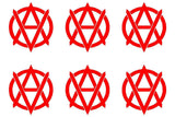 Small Anarchy Vegan Anarchist Vinyl Decal set of 6 Stickers