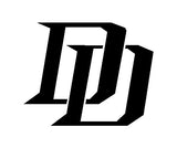 Daredevil DD Marvel Logo Car Window Laptop Vinyl Decal Sticker