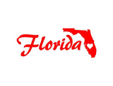 Florida State Vinyl Decal Car Window Laptop Sticker