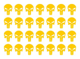 The Punisher Small 1" Skull Vinyl Decals Phone Laptop Gun Helmet Stickers Sheet