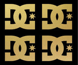 DC SHOES Logo Vinyl Decal Laptop Car Window small set of 4 small Stickers
