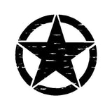 Distressed Army Jeep USMC Military Star Vinyl Decal Car Truck Sticker