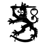 Coat Of Arms Finland Lion Vinyl Decal  Car Window Laptop Finnish Sticker