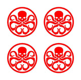 4 Hydra Logo Marvel Symbol Vinyl Decals 2" Stickers