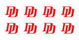 8 Daredevil Marvel DD Logo Vinyl Decals Phone Laptop Helmet 1.5" Stickers