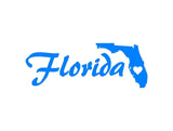 Florida State Vinyl Decal Car Window Laptop Sticker