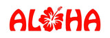 Aloha Hibiscus Hawaii Surf Vinyl Decal Car Window Laptop Sticker