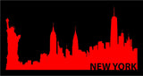 New York Skyline Vinyl Decal Car Window Laptop NY City Sticker