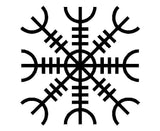 Iceland Vinyl Decal  Car Window Laptop Helm of Awe Ægishjálmur Sticker