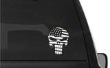 The Punisher Skull Distressed American Flag Vinyl Decal Sticker