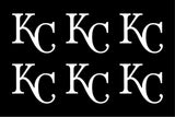 Kansas City Royals MLB symbol Vinyl Decal Cup Window set of 6 small Stickers