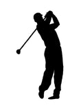Golf Player Vinyl Decal Car Window Laptop Golfer Sticker