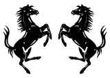 2 High Detail Ferrari Horse Prancing Horse Vinyl Decals Car Body Window Stickers