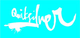 Quiksilver Surf Logo Vinyl Decal Quicksilver Surfboard Window Sticker Big Sizes