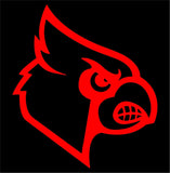 Louisville Cardinals Baseball MLB symbol Vinyl Decal exterior Window Sticker