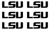 LSU Louisiana State Football NFL Vinyl Decals cup phone small Stickers Set of 6