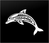 Tribal Dolphin Vinyl Decal Car Window Laptop Sticker