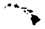Hawaiian Islands Vinyl Decal Aloha Hawaii Car Window Laptop Surfboard Sticker