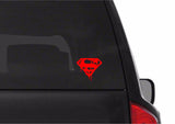 Dripping Melting Bloody Superman Symbol Vinyl Decal Car Window Superhero Sticker