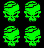 CHEVY PUNISHER Vinyl Decals Car 2" 3" 4" Set of 4 Chevy Stickers