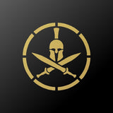 Spartan Helmet Shield Vinyl Decal Car Window Laptop Λ Sticker