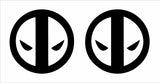2 Deadpool Kills the Marvel Universe Vinyl Decals Car Window Laptop Stickers