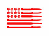 American Ammo Bullet Flag Second Ammendment Vinyl Decal Car Truck Window Sticker