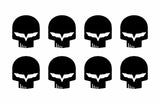 Corvette C6 Racing Jake Skull Vinyl Decals Small 1.5" Stickers Set of 8