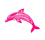 Tribal Dolphin Vinyl Decal Car Window Laptop Sticker