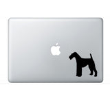 Airdale Terrier Vinyl Decal Car Window Laptop Dog Silhouette Sticker